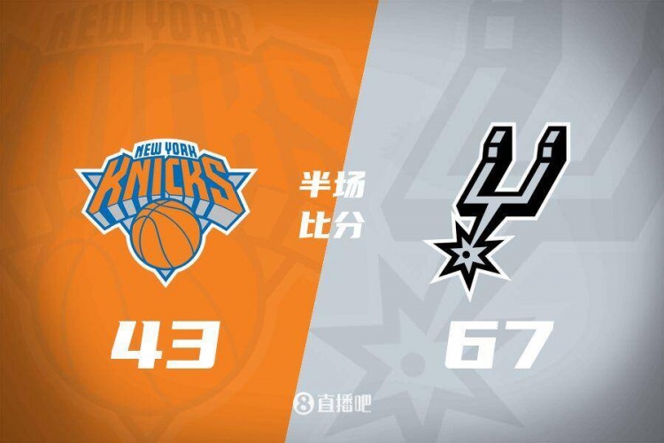 花了？馬刺半場4人得分上雙67-43領先尼克斯24分 唐斯19分